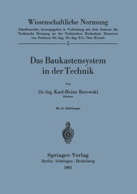 bokomslag Das Baukastensystem in der Technik