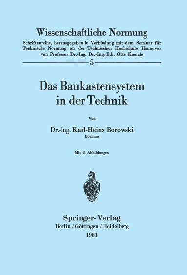 bokomslag Das Baukastensystem in der Technik