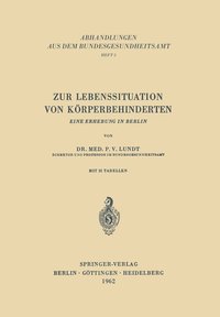 bokomslag Zur Lebenssituation von Krperbehinderten