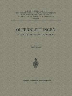 bokomslag lfernleitungen in verkehrswirtschaftlicher Sicht