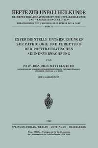 bokomslag Experimentelle Untersuchungen zur Pathologie und Verhtung der Posttraumatischen Sehnenverwachsung