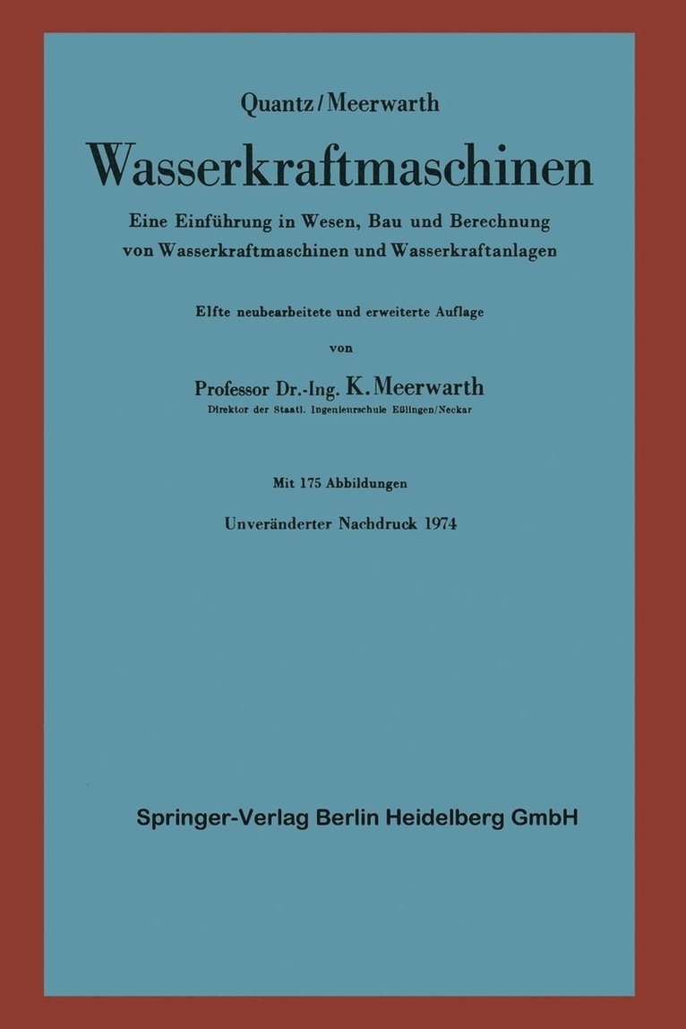 Wasserkraftmaschinen 1