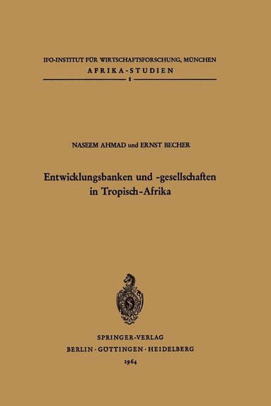 bokomslag Entwicklungsbanken und -gesellschaften in Tropisch-Afrika