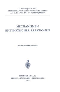 bokomslag Mechanismen Enzymatischer Reaktionen