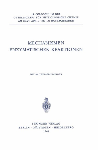 bokomslag Mechanismen Enzymatischer Reaktionen