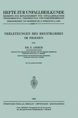 Verletzungen des Brustkorbes im Frieden 1