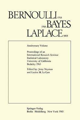 Bernoulli 1713 Bayes 1763 Laplace 1813 1