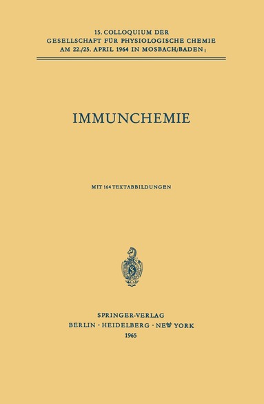 Otto Westphal - Immunchemie, Häftad