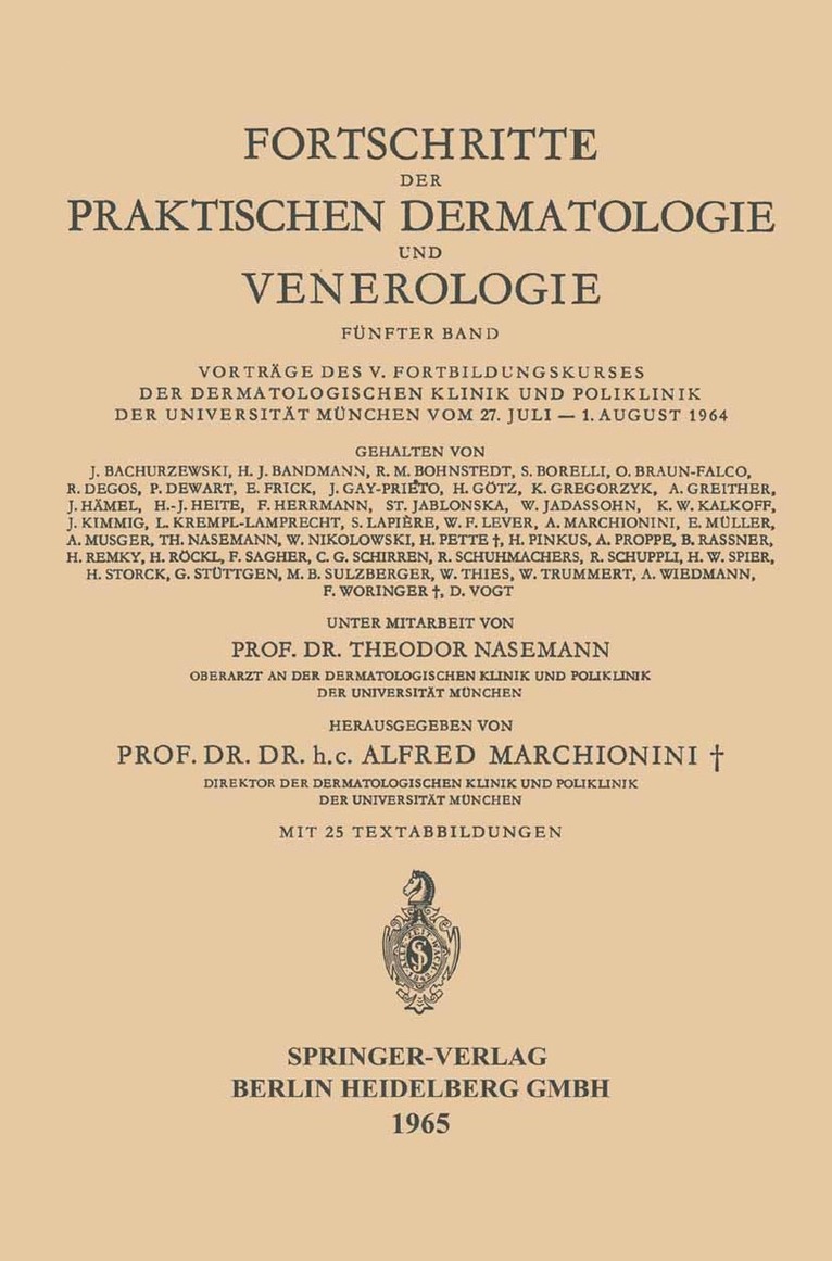 Fortschritte der Praktischen Dermatologie und Venerologie