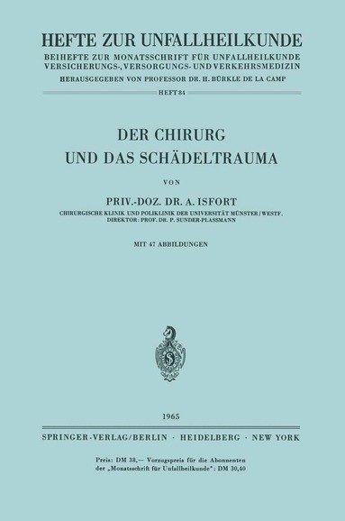 A. Isfort - Der Chirurg und das Schädeltrauma, Häftad