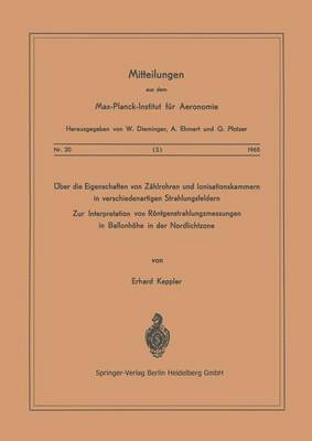 bokomslag ber die Eigenschaften von Zhlrohren und Ionisationskammern in verschiedenartigen Strahlungsfeldern