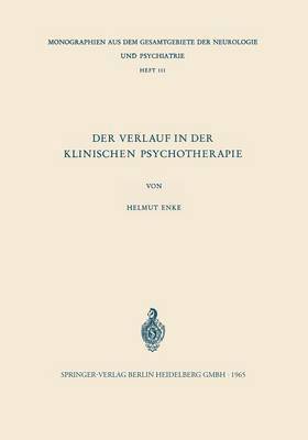 bokomslag Der Verlauf in der Klinischen Psychotherapie