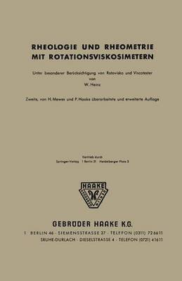 Rheologie und Rheometrie mit Rotationsviskosimetern 1