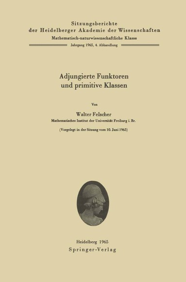 bokomslag Adjungierte Funktoren und primitive Klassen