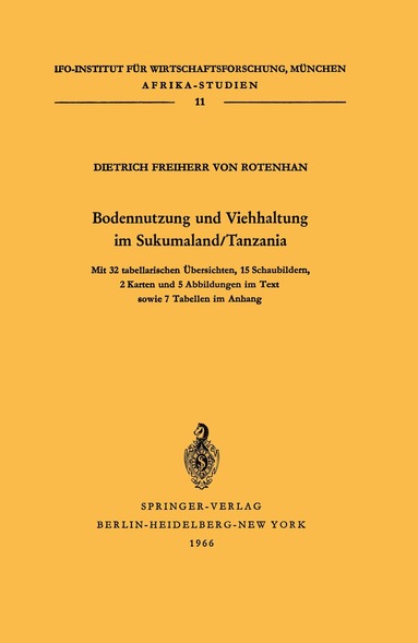 bokomslag Bodennutzung und Viehhaltung im Sukumaland/Tanzania