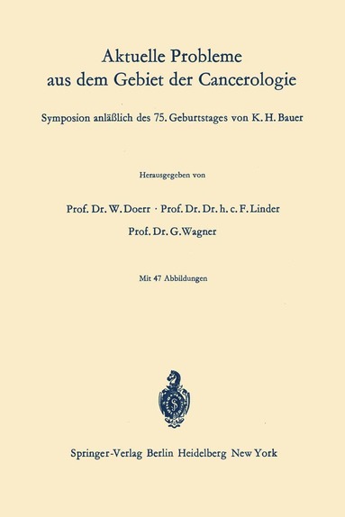 bokomslag Aktuelle Probleme aus dem Gebiet der Cancerologie