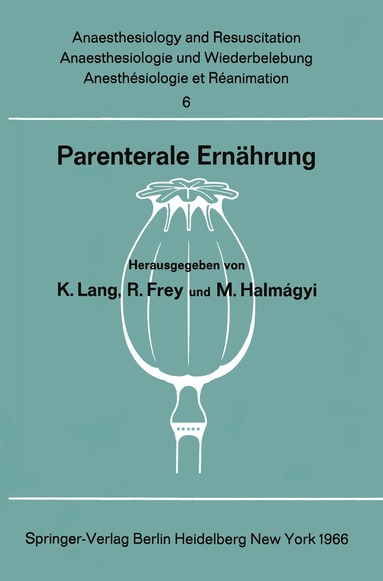 Konrad Lang, Rudolf Frey, M. Halmagyi - Parenterale Ernährung, Häftad