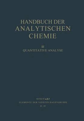 bokomslag Elemente der Vierten Hauptgruppe II · IV Germanium · Blei