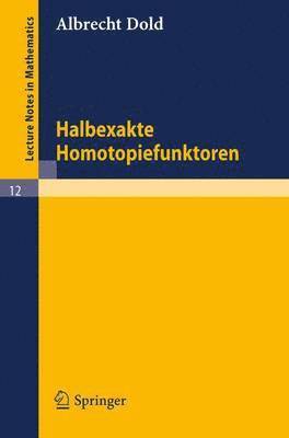 bokomslag Halbexakte Homotopiefunktoren