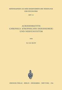 bokomslag Acrodermatitis Chronica Atrophicans (Herxheimer) und Nervensystem