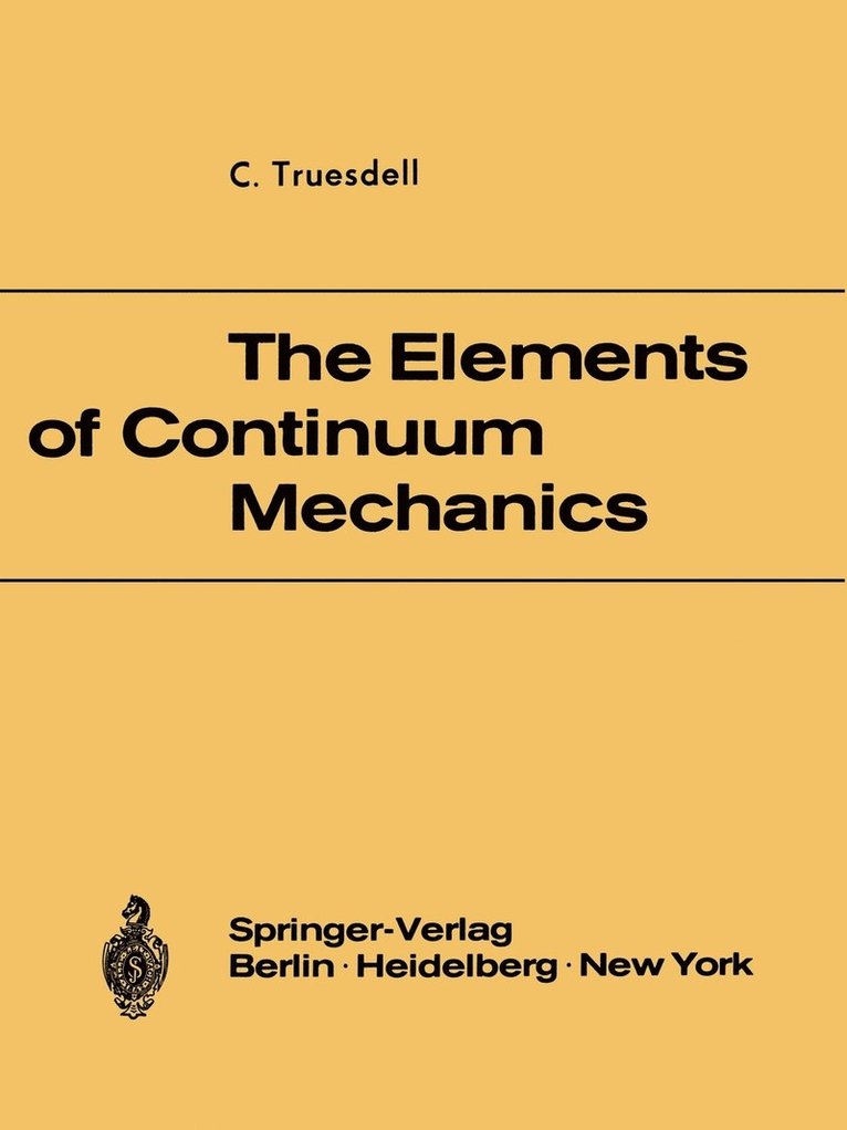 Elements of Continuum Mechanics