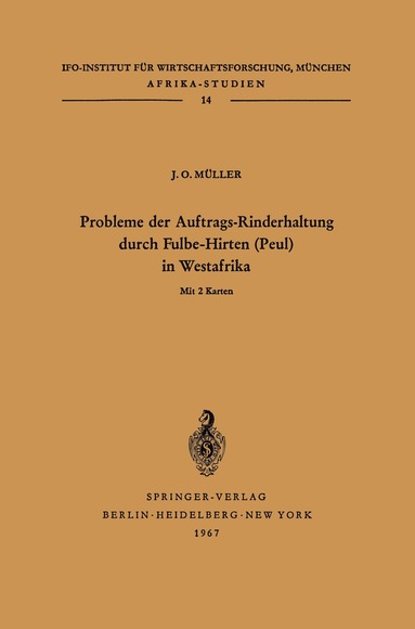 bokomslag Probleme der Auftrags-Rinderhaltung durch Fulbe-Hirten (Peul) in Westafrika