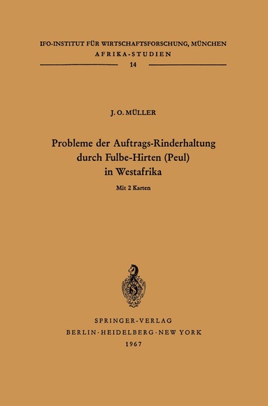 bokomslag Probleme der Auftrags-Rinderhaltung durch Fulbe-Hirten (Peul) in Westafrika