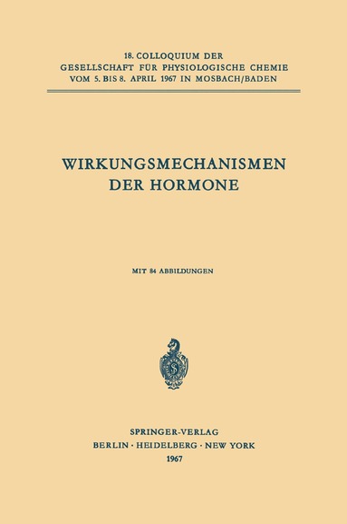 bokomslag Wirkungsmechanismen der Hormone