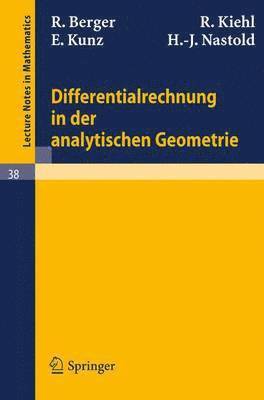 Differentialrechnung in der analytischen Geometrie 1