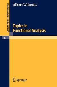 bokomslag Topics in Functional Analysis