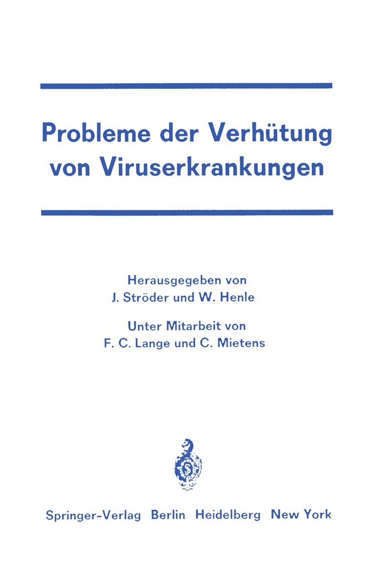 Probleme der Verhtung von Viruserkrankungen 1