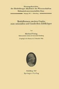 bokomslag Modulformen zweiten Grades zum rationalen und Gaussschen Zahlkoerper