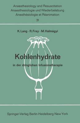 bokomslag Kohlenhydrate in der dringlichen Infusionstherapie