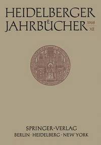 bokomslag Heidelberger Jahrbücher