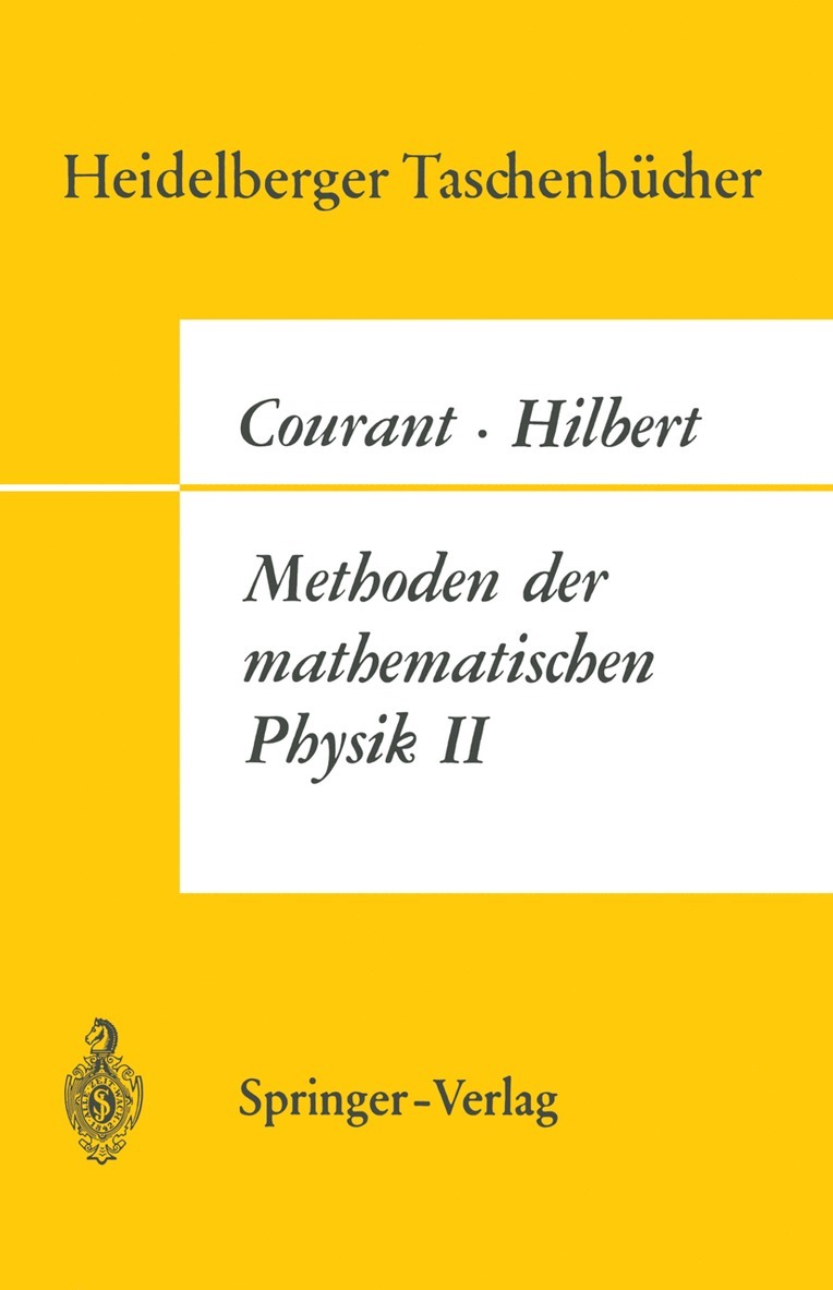 R. Courant, D. Hilbert - Methoden der Mathematischen Physik II, Häftad