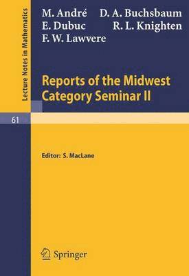 bokomslag Reports of the Midwest Category Seminar II