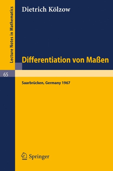 bokomslag Differentiation von Maßen