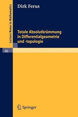 bokomslag Totale Absolutkrmmung in Differentialgeometrie und -topologie