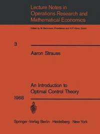 bokomslag Introduction to Optimal Control Theory