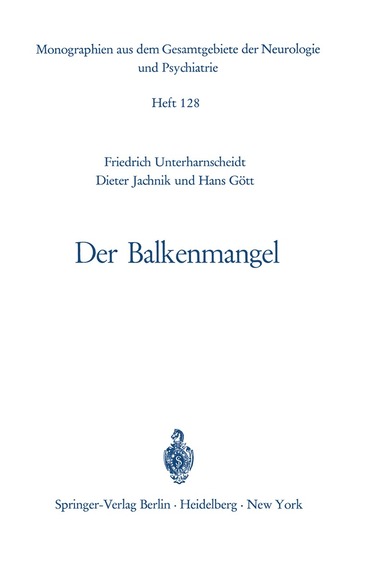 bokomslag Der Balkenmangel