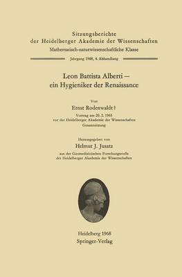 Ernst Rodenwaldt, Helmut J. Jusatz - Leon Battista Alberti — ein Hygieniker der Renaissance, Häftad