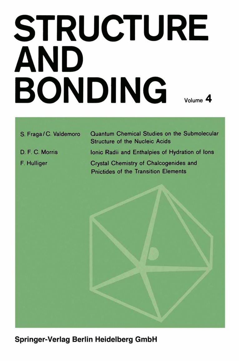 C. K. Jørgensen, J. B. Neilands, Ronald S. Nyholm, D. Reinen, R. J. P. Williams - Structure and Bonding, Häftad