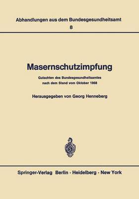 bokomslag Masernschutzimpfung