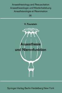 bokomslag Anaesthesie und Nierenfunktion