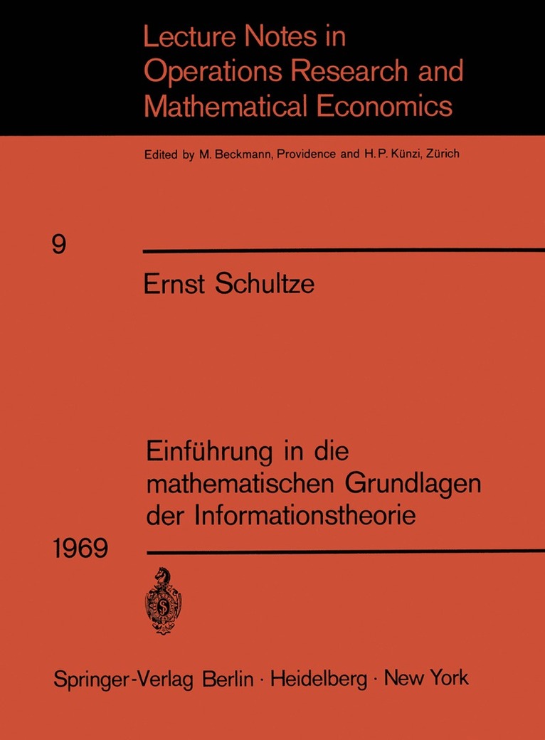 Einfhrung in die mathematischen Grundlagen der Informationstheorie 1