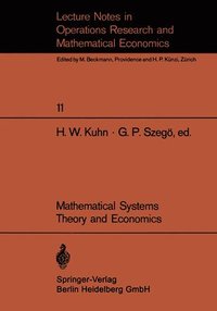 bokomslag Mathematical Systems Theory and Economics I/II