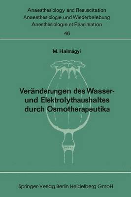 bokomslag Vernderungen des Wasser- und Elektrolythaushaltes durch Osmotherapeutika