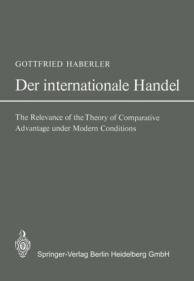 Gottfried Haberler - Der Internationale Handel, Häftad