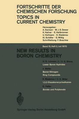 New Results in Boron Chemistry 1