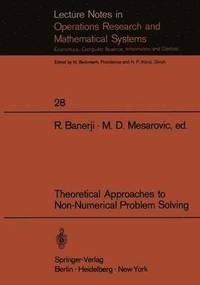 bokomslag Theoretical Approaches to Non-Numerical Problem Solving